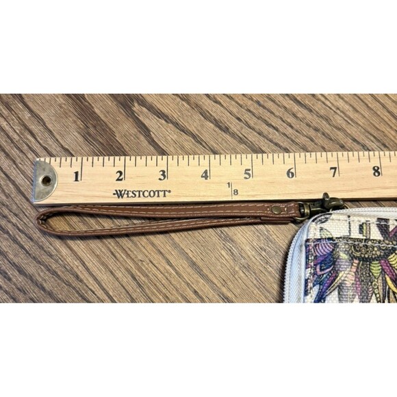 Sakroots Wristlet Wallet  Multicolor Owl Floral Design - Picture 8 of 10